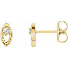 Load image into Gallery viewer, .05 CTW Diamond Solitaire Earrings
