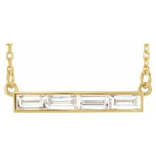 Load image into Gallery viewer, 3/4 CTW Diamond Bar 17&quot; Necklace
