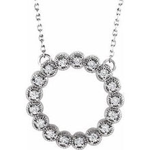 Load image into Gallery viewer, 1/4 CTW Diamond Circle 16-18&quot; Necklace

