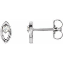 Load image into Gallery viewer, .05 CTW Diamond Solitaire Earrings
