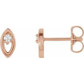 .05 CTW Diamond Solitaire Earrings