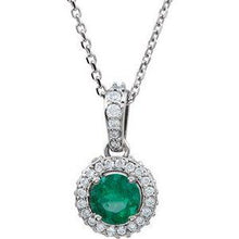 Load image into Gallery viewer, Ruby &amp; 1/5 CTW Diamond 18&quot; Necklace
