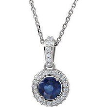 Load image into Gallery viewer, Ruby &amp; 1/5 CTW Diamond 18&quot; Necklace
