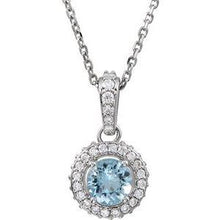 Load image into Gallery viewer, Ruby &amp; 1/5 CTW Diamond 18&quot; Necklace
