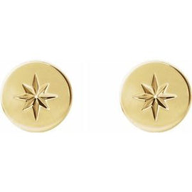 7.8 mm Starburst Earrings
