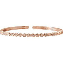 1/6 CTW Diamond Stackable Bangle Bracelet