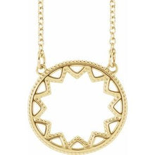 Load image into Gallery viewer, Milgrain Sun 16-18&quot; Necklace
