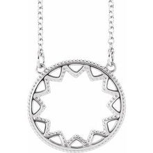 Load image into Gallery viewer, Milgrain Sun 16-18&quot; Necklace
