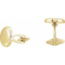 Load image into Gallery viewer, 15.9 mm Men&#39;s Round Shaped Cuff Links
