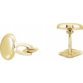 15.9 mm Men's Round Shaped Cuff Links