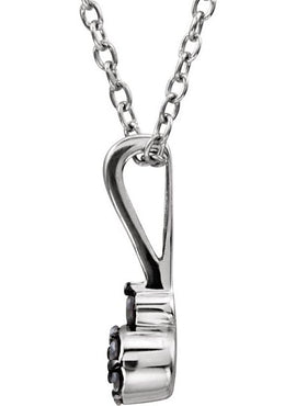 1/6 CTW Black Diamond Heart 18