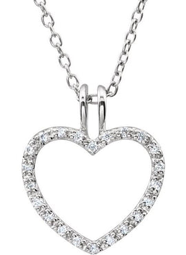 1/6 CTW Black Diamond Heart 18