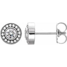 Load image into Gallery viewer, 1/5 CTW Diamond Beaded Earrings
