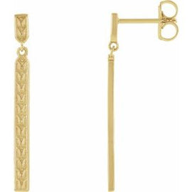 Sculptural-Inspired Bar Earrings