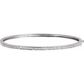 1/3 CTW Diamond Bangle Bracelet