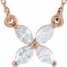 Load image into Gallery viewer, 1/2 CTW Diamond Floral-Inspired 16&quot; Necklace
