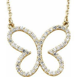 1/4 CTW Diamond Butterfly 16