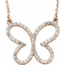 Load image into Gallery viewer, 1/4 CTW Diamond Butterfly 16&quot; Necklace
