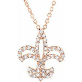 1/5 CTW Diamond Fleur De Lis 16