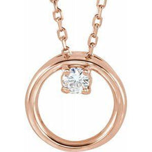 Load image into Gallery viewer, 3 mm Round Forever One™ Moissanite 18&quot; Necklace

