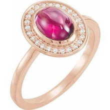 Load image into Gallery viewer, Opal &amp; .07 CTW Diamond Halo-Style Ring
