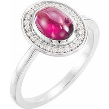 Load image into Gallery viewer, Opal &amp; .07 CTW Diamond Halo-Style Ring
