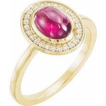 Load image into Gallery viewer, Opal &amp; .07 CTW Diamond Halo-Style Ring
