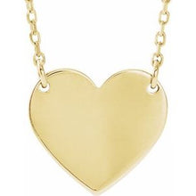 Load image into Gallery viewer, Gold-Plated 18x16.4 mm Heart 16-18&quot; Necklace
