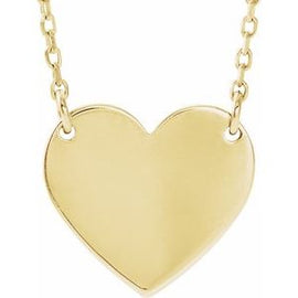 Gold-Plated 18x16.4 mm Heart 16-18