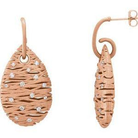 3/8 CTW Diamond Nest Design Earrings