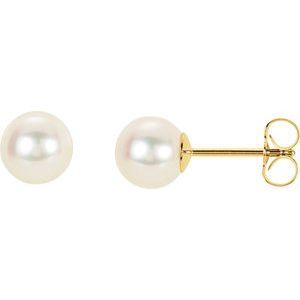 6.5-7 mm Panache® Freshwater Cultured Pearl Earrings