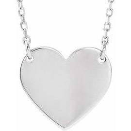 Gold-Plated 18x16.4 mm Heart 16-18