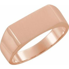 15x11 mm Rectangle Signet Ring