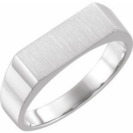 15x11 mm Rectangle Signet Ring
