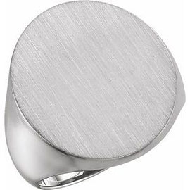 16x14 mm Oval Signet Ring