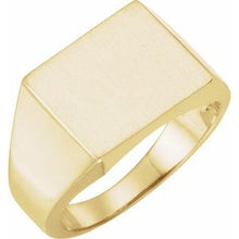 Load image into Gallery viewer, 13.5x13 mm Square Signet Ring
