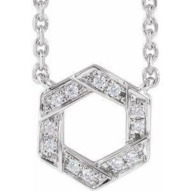 .06 CTW Diamond Geometric 16-18