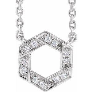 .06 CTW Diamond Geometric 16-18