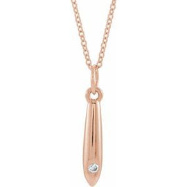 .03 CTW Diamond Geometric Pendant