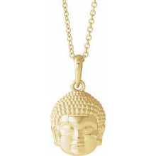 Load image into Gallery viewer, 14.7x10.5 mm Meditation Buddha 16-18&quot; Necklace
