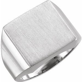 12 mm Square Signet Ring