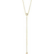 Load image into Gallery viewer, 1/5 CTW Diamond &quot;Y&quot; 15-17&quot; Necklace
