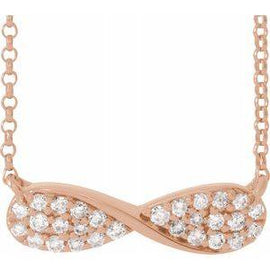 1/6 CTW Diamond Infinity-Inspired 15-17