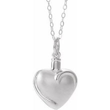 Load image into Gallery viewer, Heart Ash Holder 18&quot; Necklace
