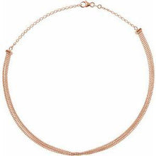 Load image into Gallery viewer, 5-Strand Bead Chain 13-16&quot; Choker
