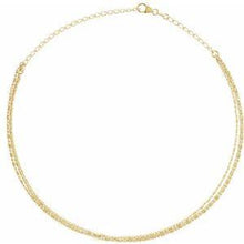 Load image into Gallery viewer, 3-Strand Bead Chain 13-16&quot; Choker
