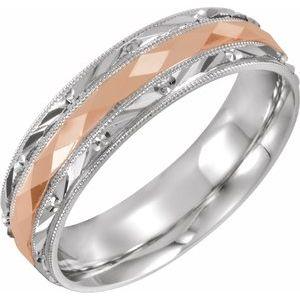 6 mm Design-Engraved Band with Milgrain