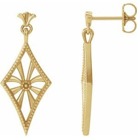 Vintage-Inspired Dangle Earrings