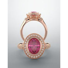 Load image into Gallery viewer, Morganite &amp; 1/5 CTW Diamond Ring
