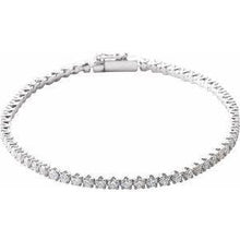 Load image into Gallery viewer, 2 CTW Diamond Line 7&quot; Bracelet
